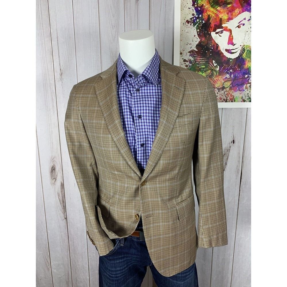 Barney’s NYC Men's Blazer Sport Coat Wool Two Button Jacket Sz Italy 48= USA 38